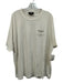 Represent Size XL White & Black Cotton Solid Men's Short Sleeve White & Black / XL