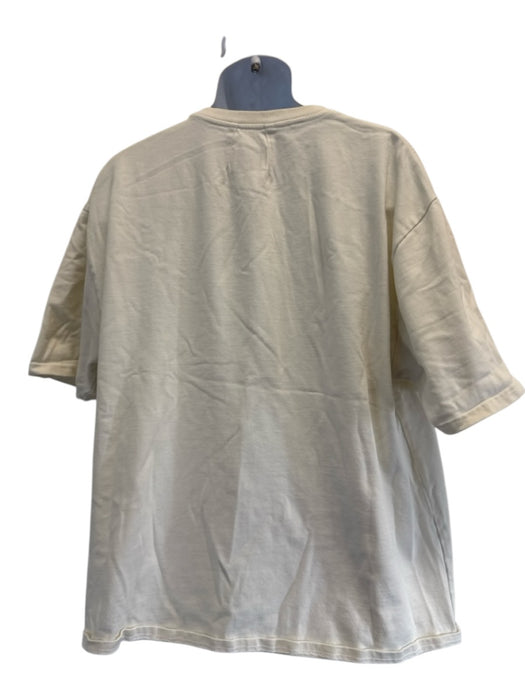 Rhude Size XXL White & Red Cotton Men's Short Sleeve White & Red / XXL