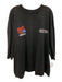 Willy Chavarria Size M Black Cotton Graphic Distressed Men's Short Sleeve Black / M