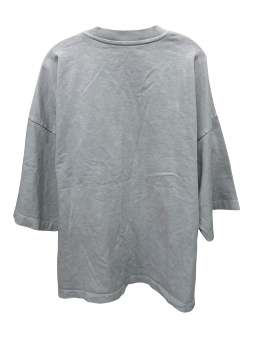 Rivington Roi Rebris Size Est XXL Light blue Cotton Solid T shirt Short Sleeve Light blue / Est XXL