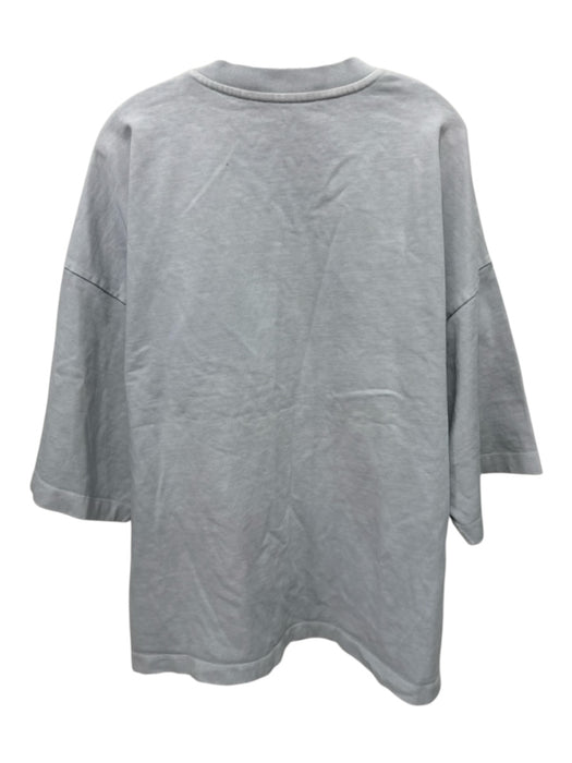 Rivington Roi Rebris Size Est XXL Light blue Cotton Solid T shirt Short Sleeve Light blue / Est XXL