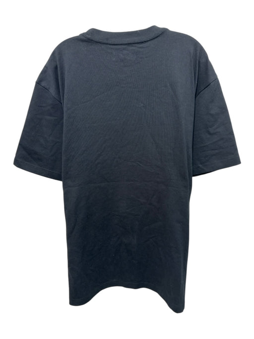 Purple - Brand Size XL Black Cotton logo T shirt Crew Men's Short Sleeve Black / XL