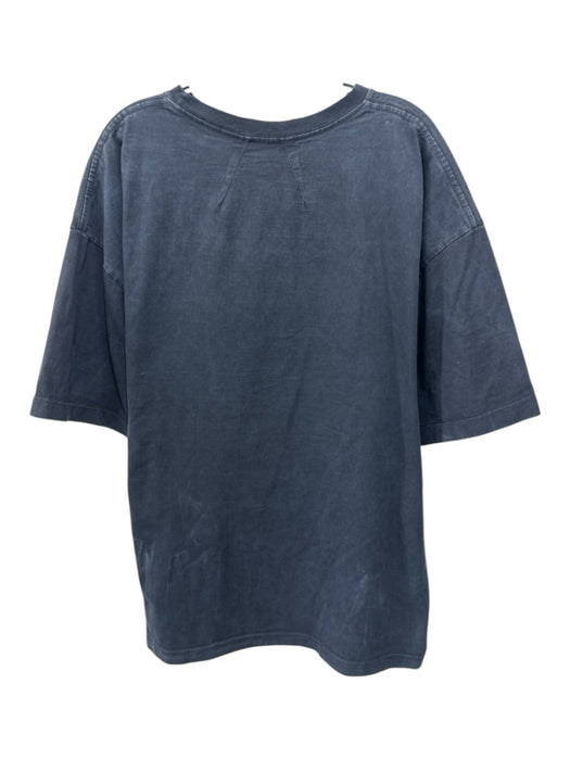 Rhude As Is - Cracking Size XL Black Cotton Palm Tree T shirt Crew Short Sleeve Black / XL