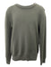 Balmain Size XL Olive Wool Blend Solid Button Detail Men's Sweater XL