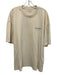 ALLSAINTS Size XL Beige Cotton logo T shirt Boxy Men's Short Sleeve Beige / XL