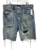 Purple - Brand Size 36 Light Wash Cotton Distressed Jorts Men's Shorts Light Wash / 36