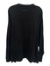 Essentials Size L Black Cotton Blend logo T shirt Crew Men's Long Sleeve Shirt Black / L