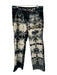 Nahmias Size 36 Blue & White Cotton All Over Print Men's Pants Blue & White / 36