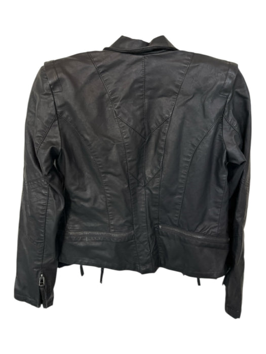 BlankNYC Size XS Black Vegan Leather Full Zip Moto Jacket Black / XS