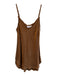 Bella Dahl Size XS Brown Cupro & Rayon Frayed Edges Solid camisole Top Brown / XS