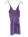 Ramy Brook Size XXS Purple Polyester Satin Floral Cutout Spaghetti Strap Dress Purple / XXS