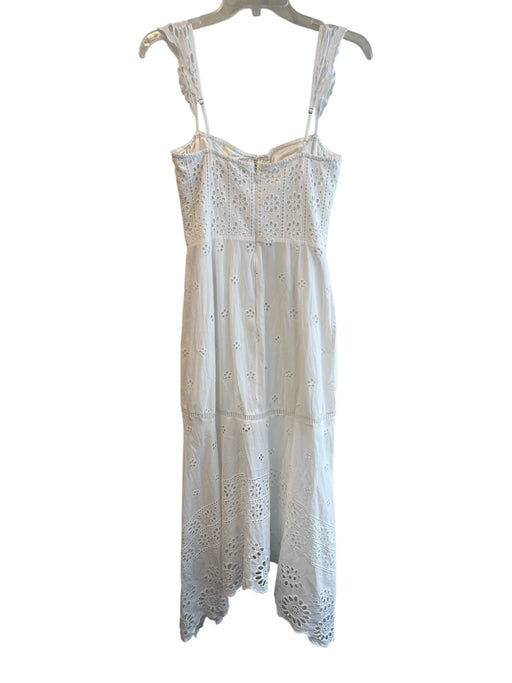 Karina Grimaldi Size S White 100% Cotton Eyelet Floral Underwire Dress White / S