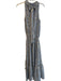 Ramy Brook Size XS Gray Silk Metallic Star Halter Pleated Neckline Dress Gray / XS
