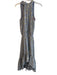 Ramy Brook Size XS Gray Silk Metallic Star Halter Pleated Neckline Dress Gray / XS