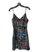 Ramy Brook Size S Black & Multi Polyester All Over Sequins Spaghetti Strap Dress Black & Multi / S