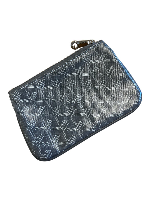 Goyard Gray & Yellow Patent Leather Logo SHW Wallets Gray & Yellow