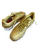 Reebok Shoe Size 8.5 Gold Leather Iridescent Athletic Sneakers Gold / 8.5