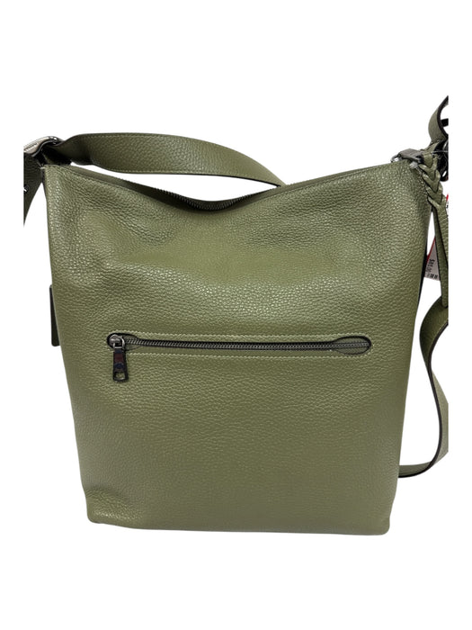 Coach Olive Green Leather Solid Crossbody Duffle Bag Olive Green / M