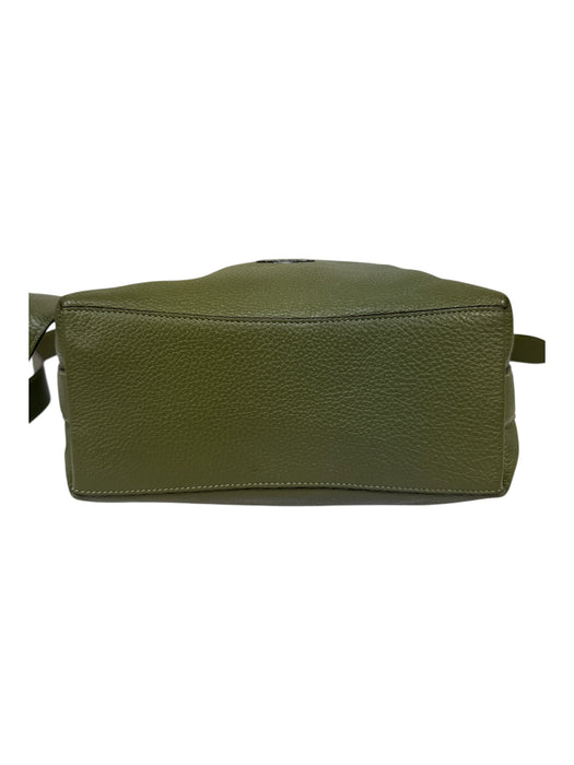 Coach Olive Green Leather Solid Crossbody Duffle Bag Olive Green / M