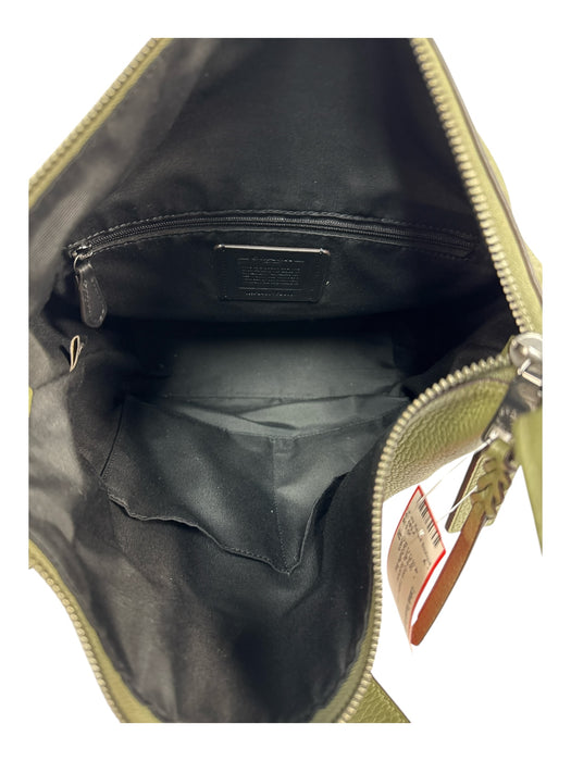 Coach Olive Green Leather Solid Crossbody Duffle Bag Olive Green / M