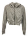 Lululemon Size 6 Gray Cotton & Polyester Zip Up Hood Thumb Holes Jacket Gray / 6