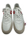 Christian Louboutin Shoe Size 46 New White & Red Leather Two Tone Sneaker Shoes 46