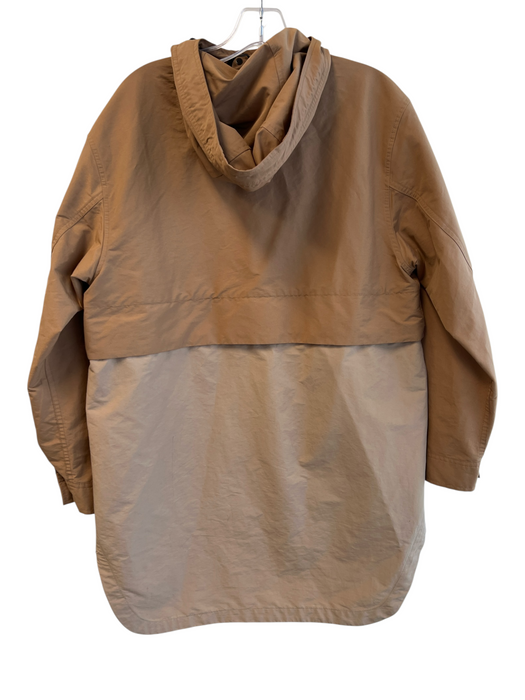 Everlane Size S Brown Recycled Polyester Color Block Hooded Waist length Jacket Brown / S