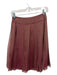 Carmen Marc Valvo Size 0 Pink & Brown Silk layered Knee Length Iridescent Skirt Pink & Brown / 0