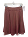 Carmen Marc Valvo Size 0 Pink & Brown Silk layered Knee Length Iridescent Skirt Pink & Brown / 0