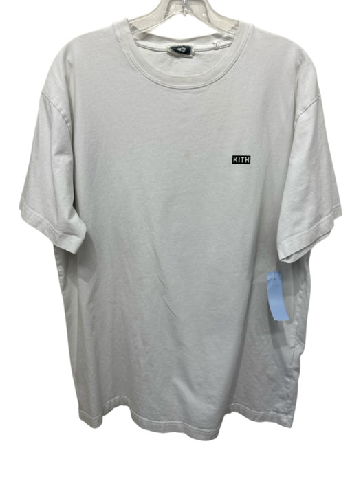 Kith Size L White & Black Cotton Solid Men's Short Sleeve White & Black / L
