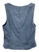 Rag & Bone Size M Blue Cotton Square Neck Denim Print Sleeveless Top Blue / M