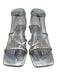 Dolce Vita Shoe Size 7 Silver Leather Upper Strappy Ankle Buckle Sandals Silver / 7