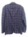 Tom James Purple & Blue Print Wool Plaid 2 Button Men's Blazer Purple & Blue Print / 44