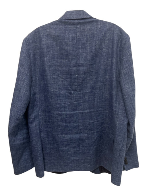 Ted Baker Blue & White Wool Plaid 2 Button Men's Blazer Blue & White / 42