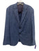 Ted Baker Blue & White Wool Plaid 2 Button Men's Blazer Blue & White / 42