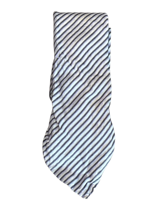 Armani Collezioni White, Gray & Pink Silk Striped Men's Tie White, Gray & Pink