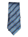 Ermenegildo Zegna Blue & Gray Silk Striped Men's Tie Blue & Gray