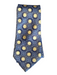 Ermenegildo Zegna Blue & Multi Silk All Over Print Men's Tie Blue & Multi