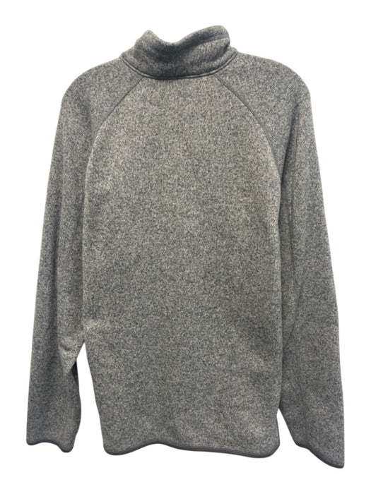 Patagonia Size L Gray Polyester Mock Neck Heathered 1/4 Zip Pullover Jacket Gray / L