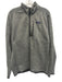 Patagonia Size L Gray Polyester Mock Neck Heathered 1/4 Zip Pullover Jacket Gray / L