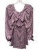 For Love & Lemons Size XS Purple & Green Ecovero & Viscose Animal Print Dress Purple & Green / XS
