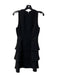 Rachel Zoe Size 4 Black Polyester Blend Round Neck Sleeveless Back Zip Dress Black / 4