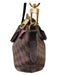 Louis Vuitton Brown Coated Canvas Top Handles Damier Ebene Crossbody Strap Bag Brown / Medium