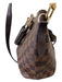 Louis Vuitton Brown Coated Canvas Top Handles Damier Ebene Crossbody Strap Bag Brown / Medium