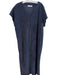 Barefoot Dreams Size S Navy Blue Rayon & Cotton Terry Cloth Short Sleeve Dress Navy Blue / S