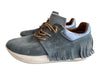 ESSE Studios Shoe Size 39 Blue Gray Manmade Material Suede Fringe Detail Shoes Blue Gray / 39