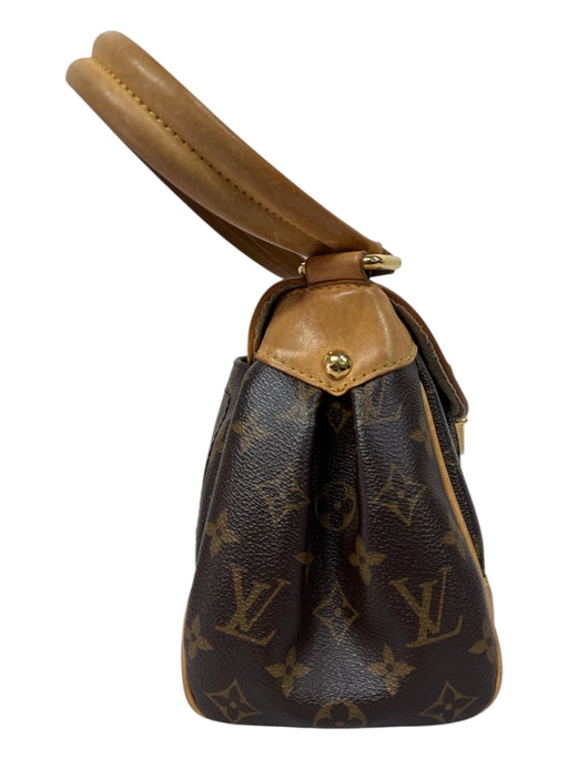 Louis Vuitton Brown & Gold Coated Canvas Gold Tone Hardware Monogram Bag Brown & Gold / M