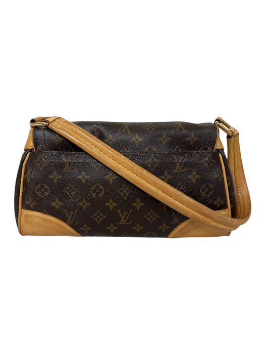 Louis Vuitton Brown & Gold Coated Canvas Gold Tone Hardware Monogram Bag Brown & Gold / M