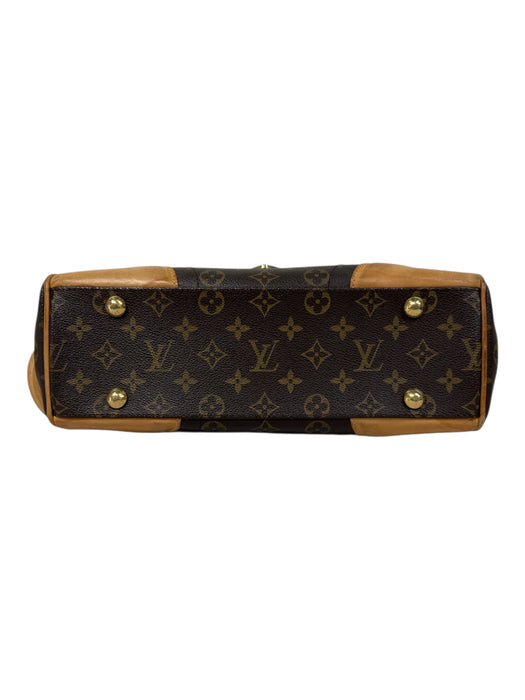 Louis Vuitton Brown & Gold Coated Canvas Gold Tone Hardware Monogram Bag Brown & Gold / M