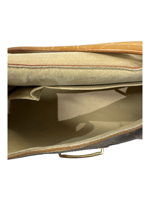 Louis Vuitton Brown & Gold Coated Canvas Gold Tone Hardware Monogram Bag Brown & Gold / M